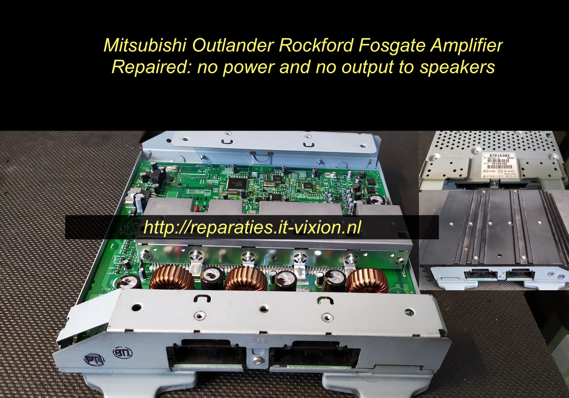 Mitsubishi outlander rockford amplifier