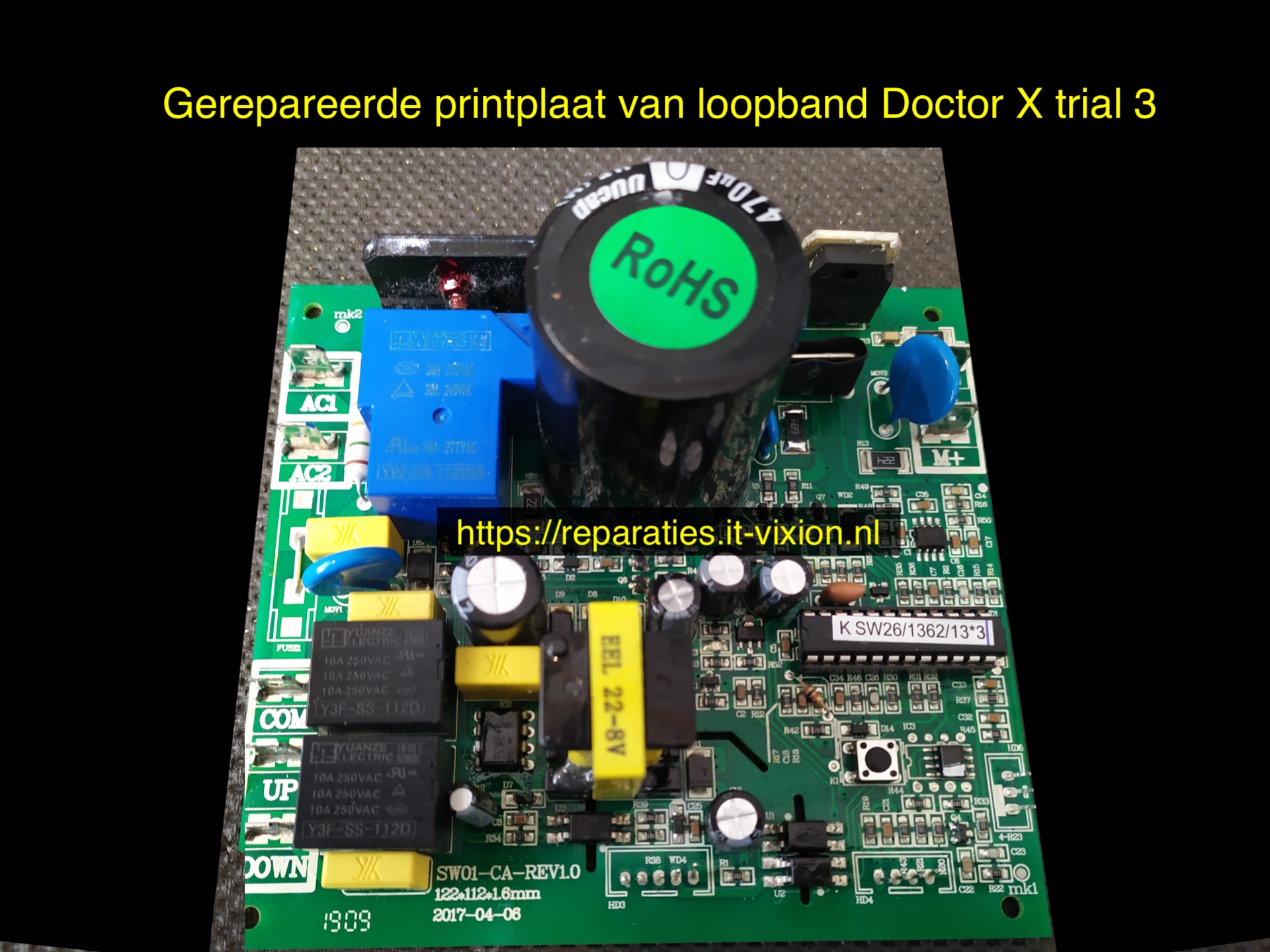 Vaccineren hardware Verzamelen IT-VIXION Loopband defect? elektronica / printplaat reparatie