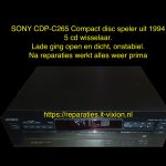 Sony CDP-C265 5 cd wisselaar